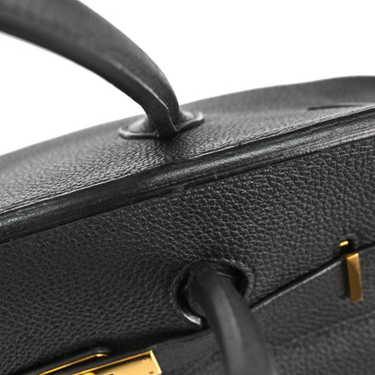 Hermes Black Togo Birkin 35 Handbag
