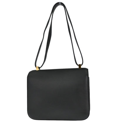 Hermes Black Evercalf Constance 24 Shoulder Bag