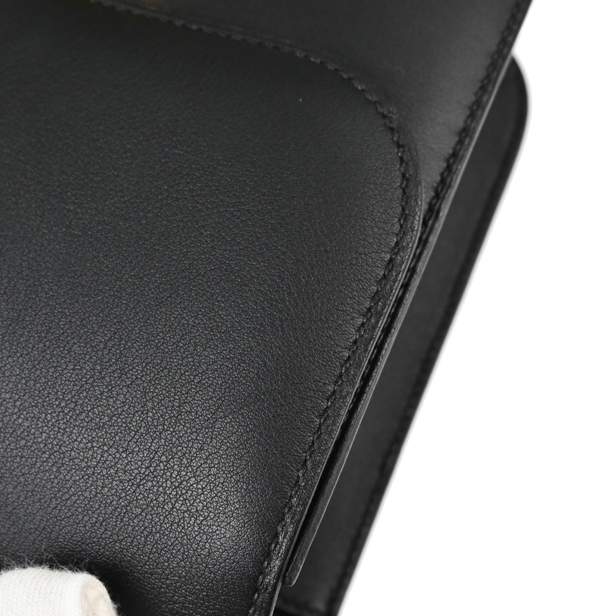 Hermes Black Evercalf Constance 24 Shoulder Bag