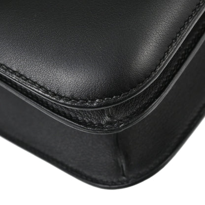 Hermes Black Evercalf Constance 24 Shoulder Bag