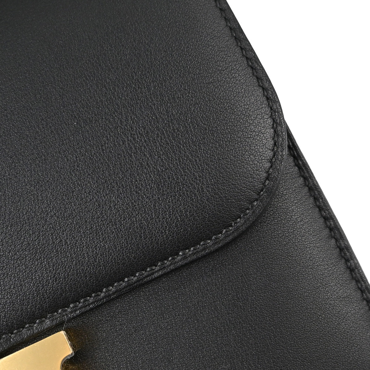 Hermes Black Evercalf Constance 24 Shoulder Bag