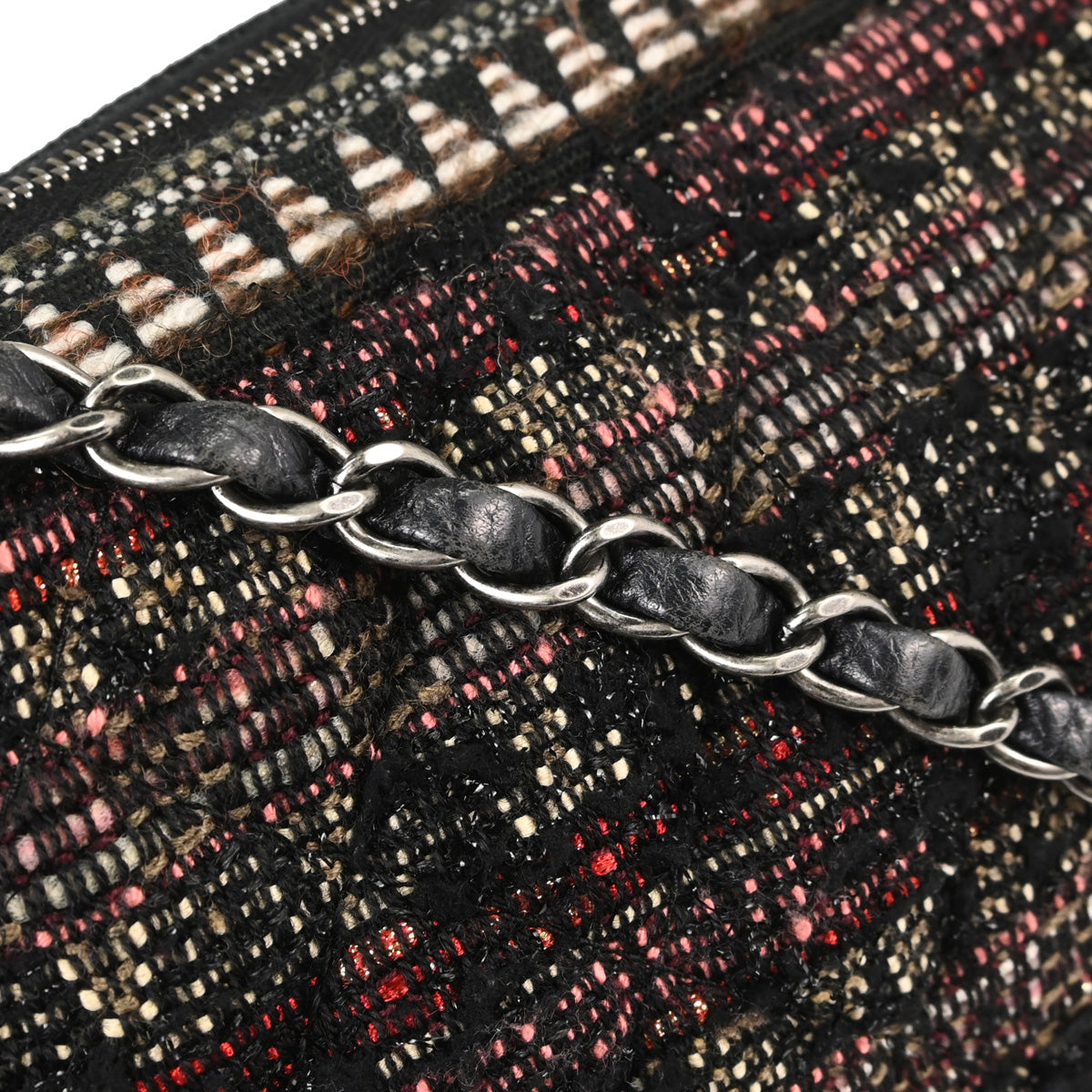 Chanel 2014-2015 Brown Tweed Paris Dallas Camera Bag Large Shoulder Bag