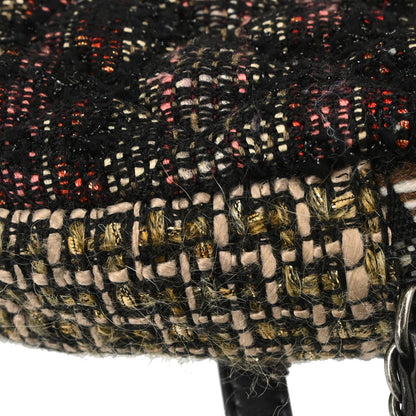 Chanel 2014-2015 Brown Tweed Paris Dallas Camera Bag Large Shoulder Bag