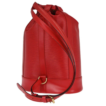 Louis Vuitton Red Epi Randonnee PM Drawstring Bag M52357