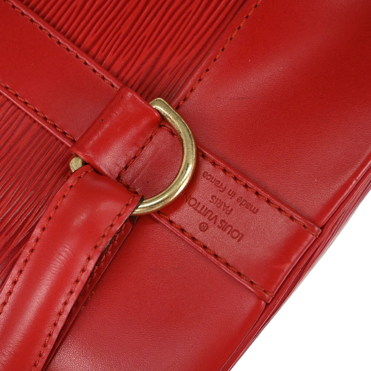 Louis Vuitton Red Epi Randonnee PM Drawstring Bag M52357