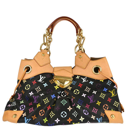 Louis Vuitton Black Monogram Multicolor Ursula Handbag M40124