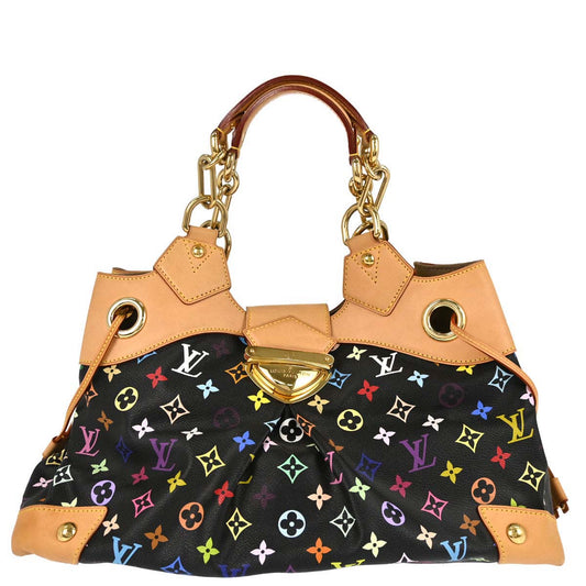 Louis Vuitton Black Monogram Multicolor Ursula Handbag M40124