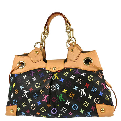 Louis Vuitton Black Monogram Multicolor Ursula Handbag M40124