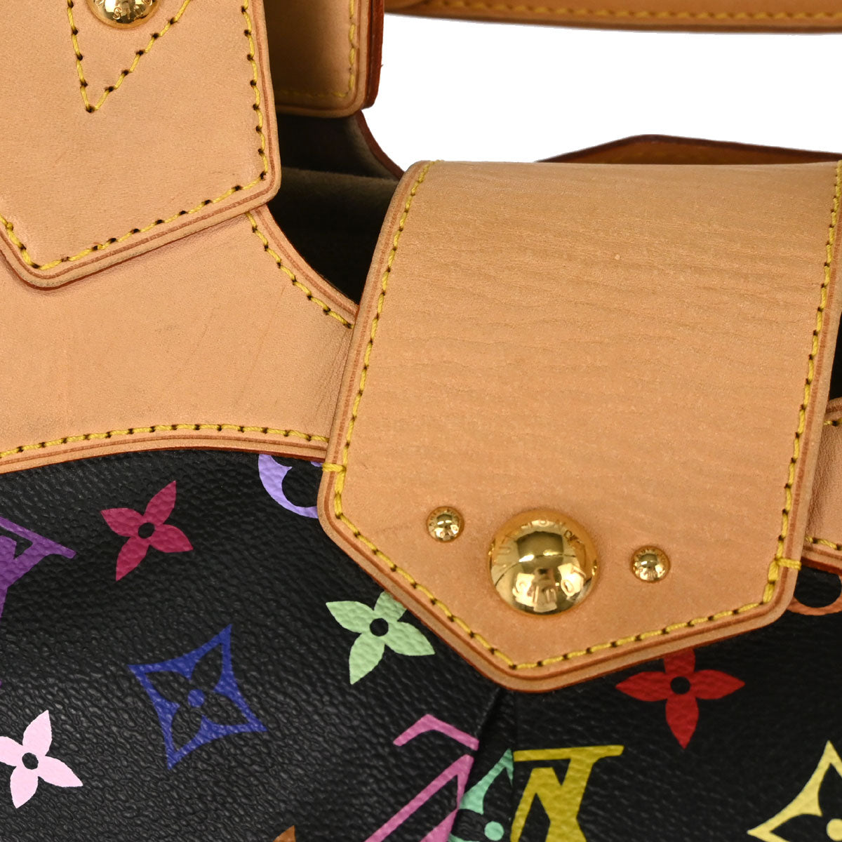 Louis Vuitton Black Monogram Multicolor Ursula Handbag M40124