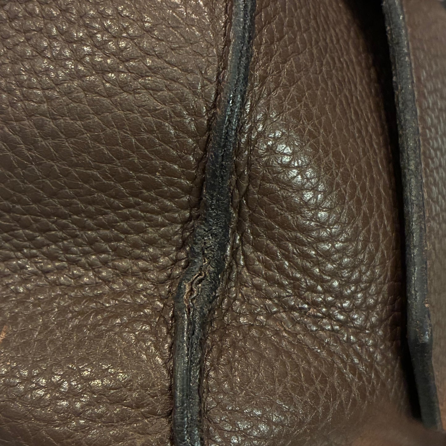 Hermes 2009 Brown Taurillon Clemence Jypsiere 34 Shoulder Bag