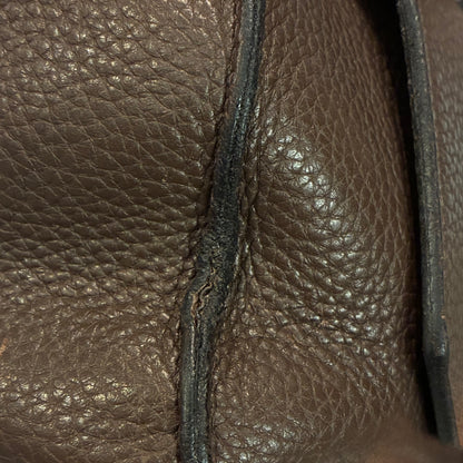 Hermes 2009 Brown Taurillon Clemence Jypsiere 34 Shoulder Bag