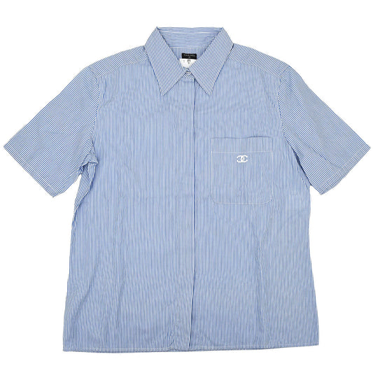 Chanel Shirt Blouse Blue #40
