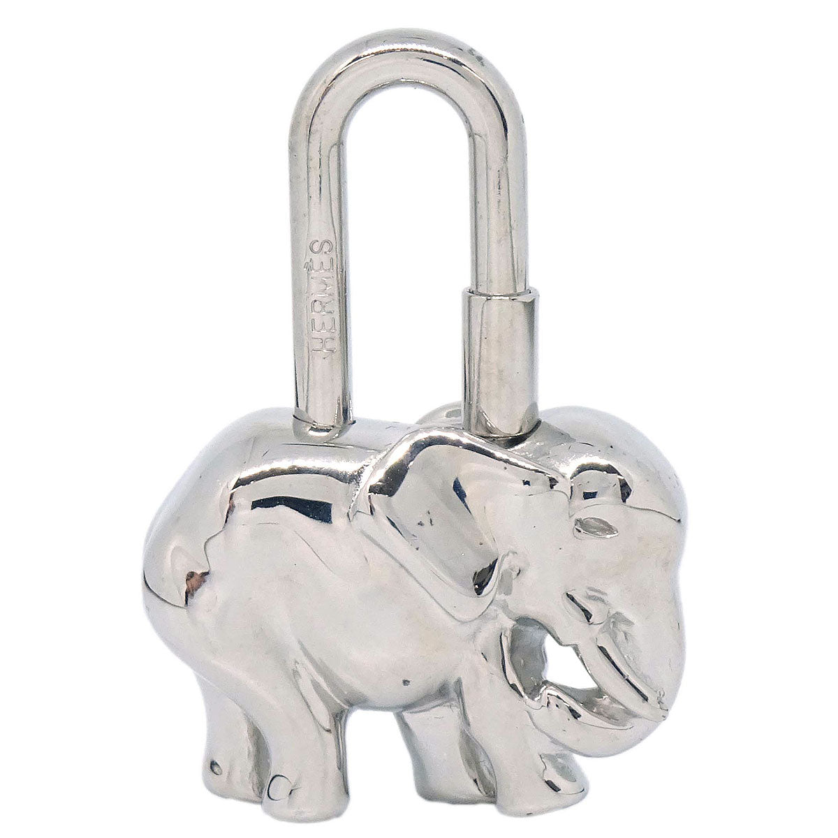 Hermes 1988 Elephant Cadena Silver Small Good