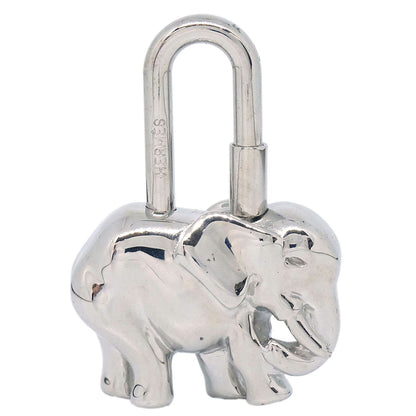 Hermes 1988 Elephant Cadena Silver Small Good