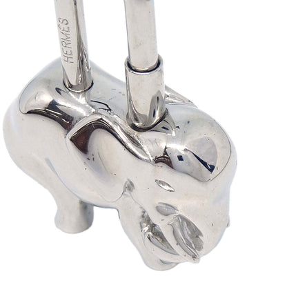 Hermes 1988 Elephant Cadena Silver Small Good
