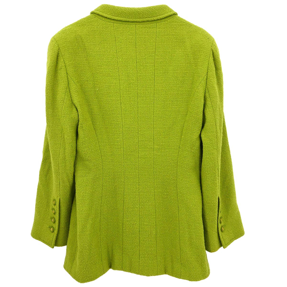 Chanel Double Breasted Jacket Green