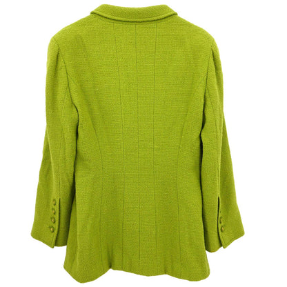 Chanel Double Breasted Jacket Green
