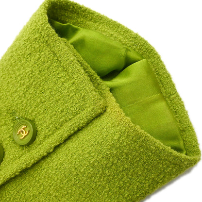 Chanel Double Breasted Jacket Green