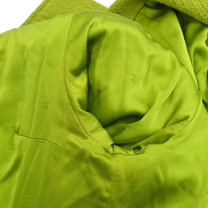 Chanel Double Breasted Jacket Green