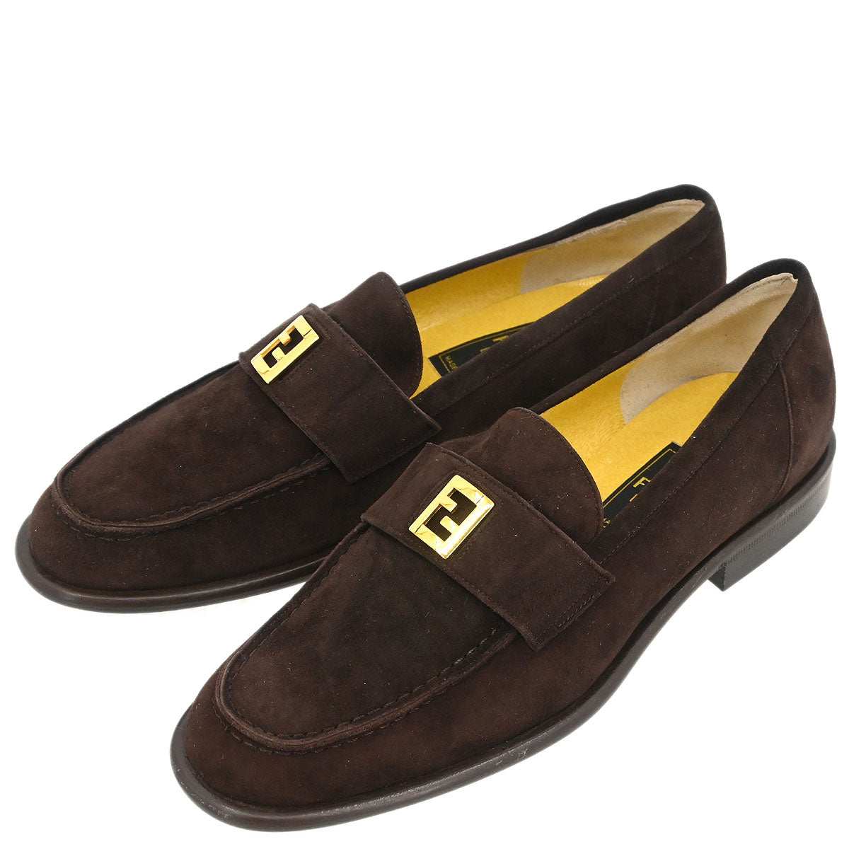 Fendi * Brown Loafers Shoes #36