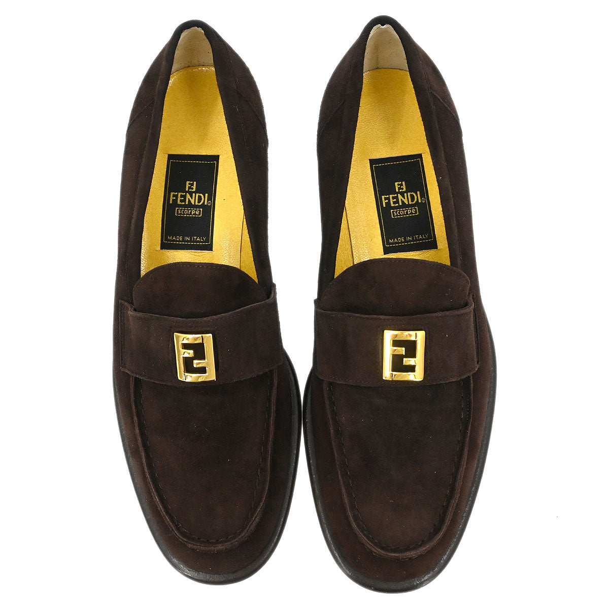 Fendi * Brown Loafers Shoes #36