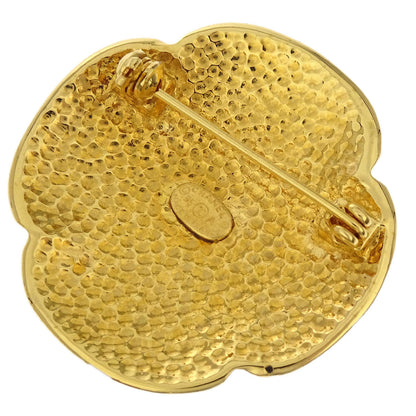 Chanel Cross Brooch Pin Gold 95A