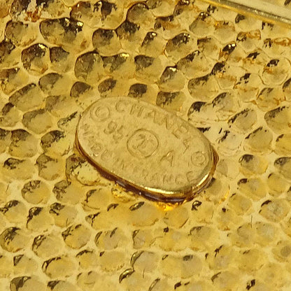 Chanel Cross Brooch Pin Gold 95A