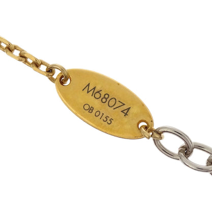 Louis Vuitton Bicolor Gold Silver Chain Necklace M68074 OB0155