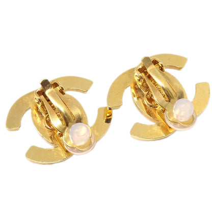 Chanel CC Turnlock Clip-On Earrings Gold Small 97A