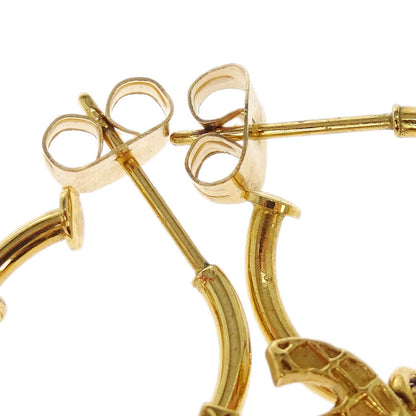 Chanel Dangle CC Pierced Earrings Gold 00A