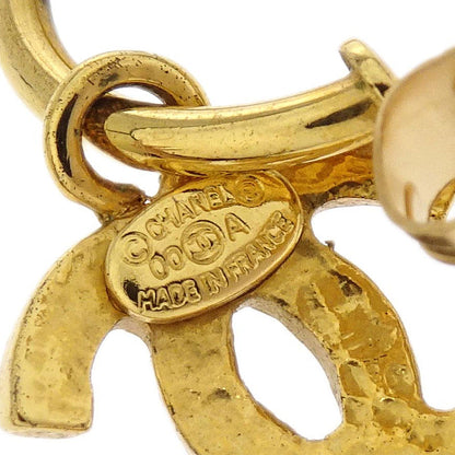Chanel Dangle CC Pierced Earrings Gold 00A