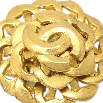 Chanel Button Clip-On Earrings Gold 98P