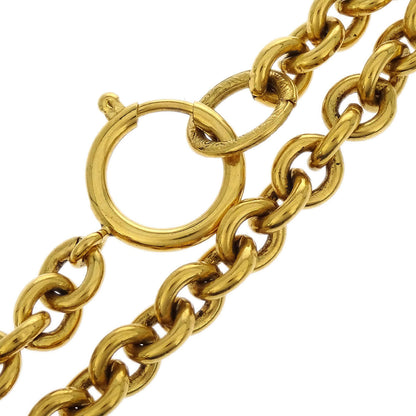 Chanel Medallion Gold Chain Pendant Necklace 94P