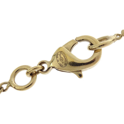 Chanel Charm CC Gold Chain Necklace Costume Pearl B12C