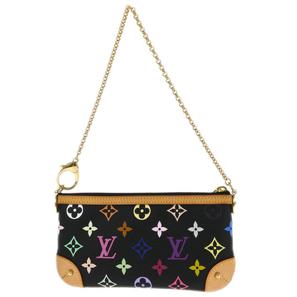 Louis Vuitton Black Multicolor Pochette Milla MM Handbag M60097