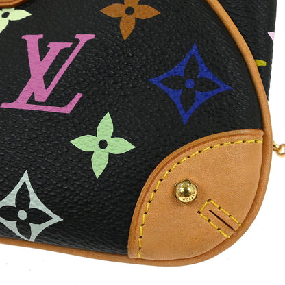 Louis Vuitton Black Multicolor Pochette Milla MM Handbag M60097