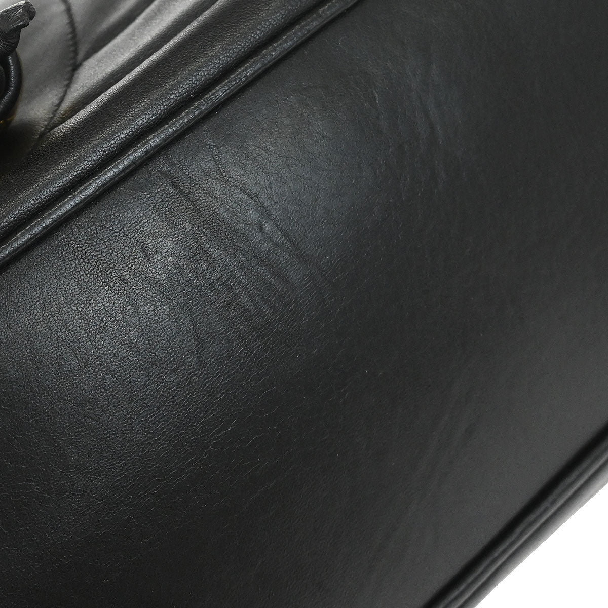 Chanel 1994-1996 Black Lambskin Drawstring Backpack