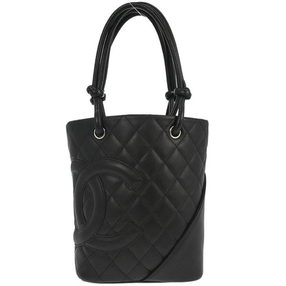 Chanel 2005-2006 Black Calfskin Cambon Ligne Tote Handbag