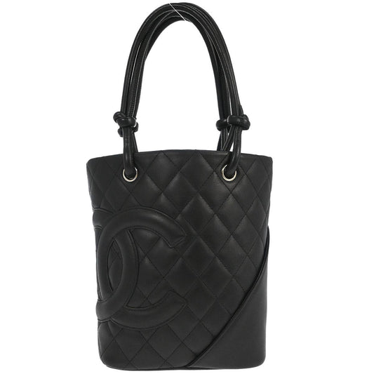 Chanel 2005-2006 Black Calfskin Cambon Ligne Tote Handbag