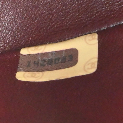 Chanel 1989-1991 Black Lambskin Straight Flap Shoulder Bag