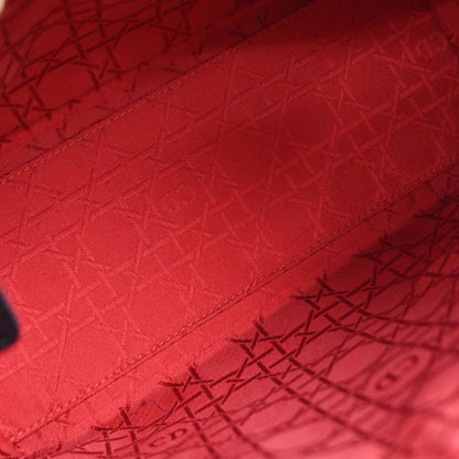 Christian Dior Black Lambskin Lady Dior Cannage 2way Shoulder Handbag