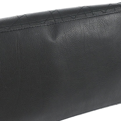 Christian Dior Black Lambskin Cannage Tote Handbag