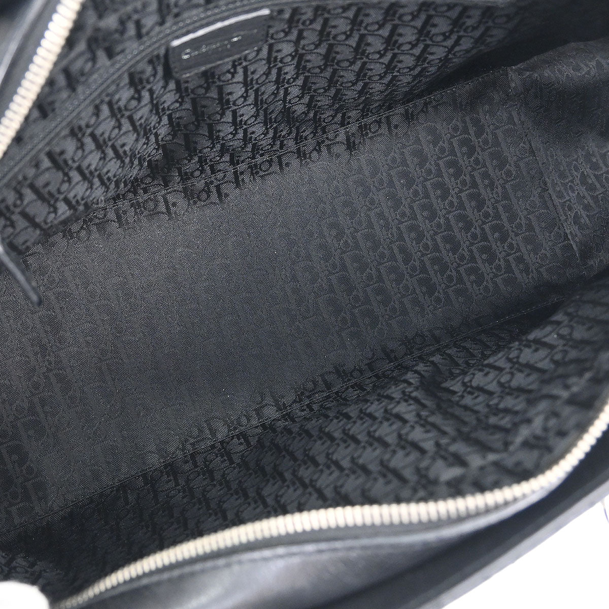 Christian Dior Black Lambskin Cannage Tote Handbag