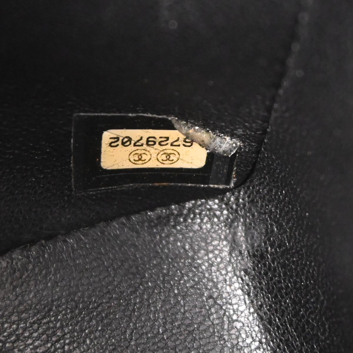 Chanel 2000-2002 Black Caviar Skin Mini Classic Square Flap Bag 17