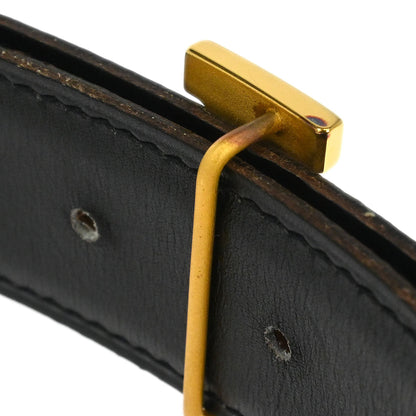 Hermes Brown Togo Constance Reversible Belt #80 Small Good