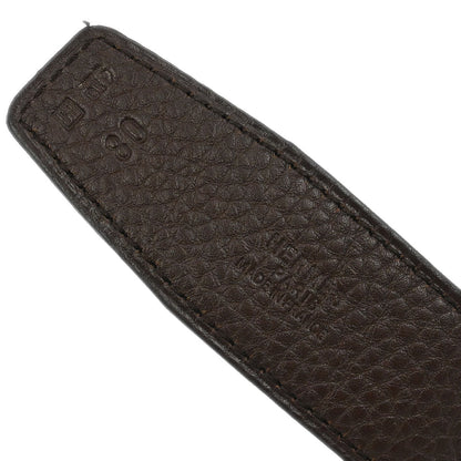 Hermes Brown Togo Constance Reversible Belt #80 Small Good