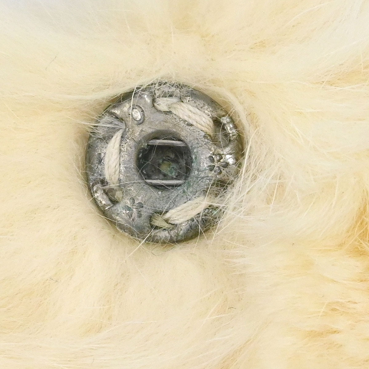 Chanel * Lapin Fur Scarf Ivory Small Good