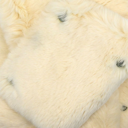 Chanel * Lapin Fur Scarf Ivory Small Good