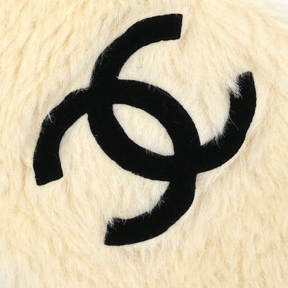 Chanel * Alpaca Scarf White Small Good