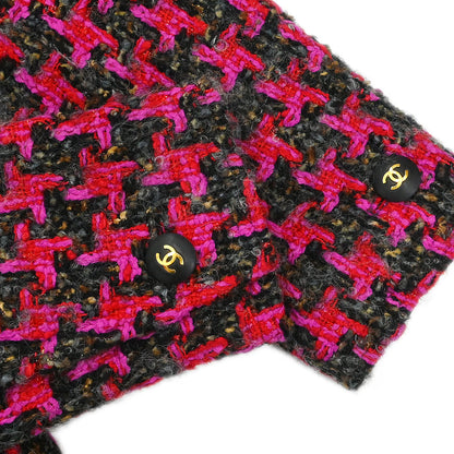 Chanel Setup Suit Collarless Jacket Skirt Pink #40